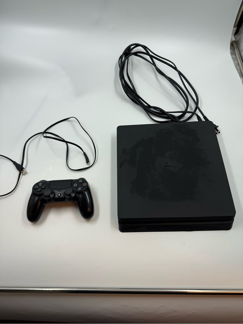 Sony PS4 Black Slim Console With Controller Tested And Works